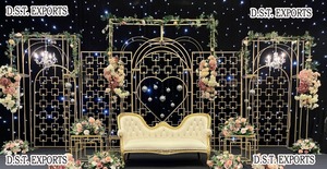 Fantástica noche de boda pakistaní, decoración de eventos, paredes de velas, vela moderna de noche de boda, decoración de pared, linterna, tema, decoración de escenario - Product Image 2