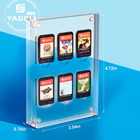 Étui de rangement pour cartes de jeu Nintendo Switch YAGELI, en acrylique, impression sérigraphique personnalisée, épaisseur personnalisée, transparent, logo personnalisé