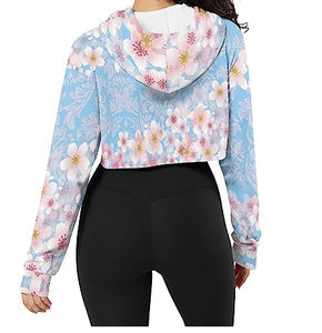 Custom Logo Hoodies Women's <b>100</b>% Cotton High Quality Jumper Winter Thick Oversize Sweatshirt Women - Product Image 4