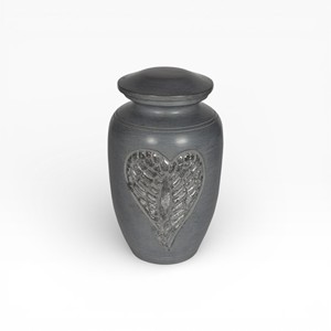 Urne funéraire classique à motif bois vertical avec finition brillante brun riche et couvercle commémoratif sécurisé - Product Image 5