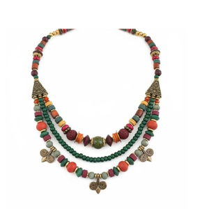 New Fashion Colorful Beaded Ethnic <b>Choker</b> Necklace <b>for</b> <b>Women</b>, Turkish & Persian Handmade Tribal Jewelry Supplie - Product Image 1