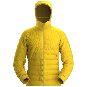 Veste d'hiver classique à col montant, imperméable, coupe-vent, matelassée épaisse, longue, avec logo sur le devant, manteau chaud et portable pour l'hiver - Product Image 6