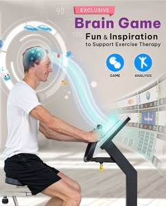 Vélo d'exercice vertical électrique commercial pour la remise en forme en salle, équipement de fitness homologué FDA, contrôle magnétique, thérapie de réadaptation - Product Image 3