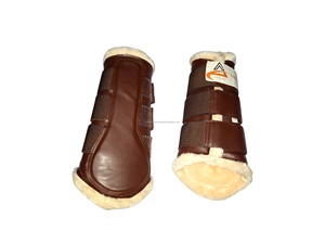 Equestrian Matching Elastic&Velcro Navy Pink Grey Black Brown Green Burgundy Sky Blue Horse <b>Brushing</b> <b>Boots</b> - Product Image 4