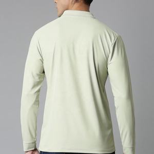 Style Autumn Winter <b>Long</b> <b>Sleeved</b> Color Matching Shoulder Knitted Top With ButtonBest Quality <b>men's</b> <b>Long</b>-<b>sleeved</b> Polo <b>Shirt</b> - Product Image 2