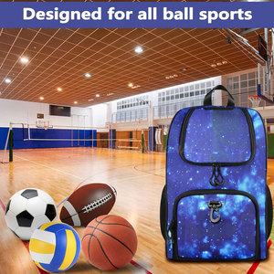 Durable Basketball <b>Bags</b> Sports Backpack Water Resistant Material Ventilated <b>Shoe</b> Pocket Large Capacity All Sports Equipment - Product Image 6