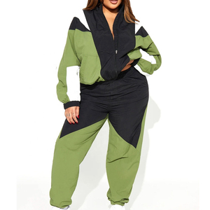 Top Quality Custom Design Hot Sale Multi Color Breathable <b>Women</b> Windbreaker Sets 2024 Top Quality <b>Women</b> Windbreaker <b>Tracksuit</b> - Product Image 1