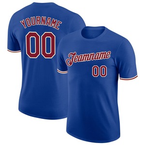 Camisas directas al por mayor Engro Ropa deportiva camisetas de la industria Camiseta personalizada Royal Crimson Performance - Product Image 1