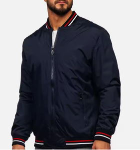 Blouson aviateur vintage pour homme avec logo personnalisé, printemps-automne 2025, fermeture éclair sur le devant, col montant, coupe-vent - Product Image 3