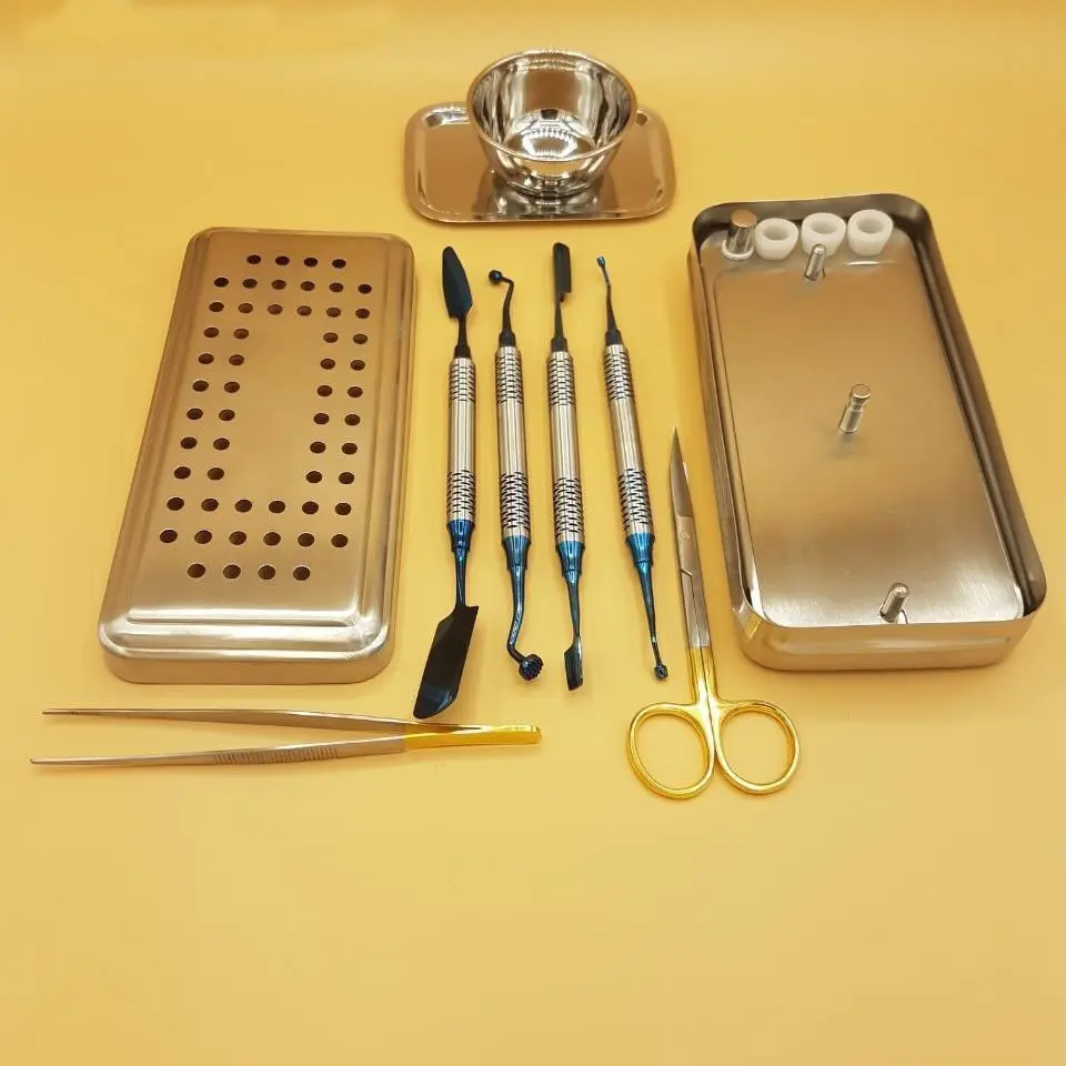 Boîte PRF dentaire de haute qualité ensemble de système GRF kit de chirurgie d'implant en acier inoxydable