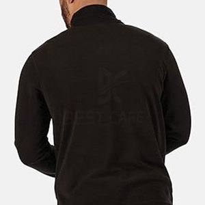 Lightweight <b>Sherpa</b> Fleece Sweatshirt Breathable <b>Fabric</b> and Soft Touch Solid Pattern for Everyday Winter Wear - Product Image 4