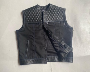 100% Chaleco de motorista de cuero genuino para hombres a prueba de viento transpirable y Reversible accesorios de motocicleta de invierno - Product Image 6