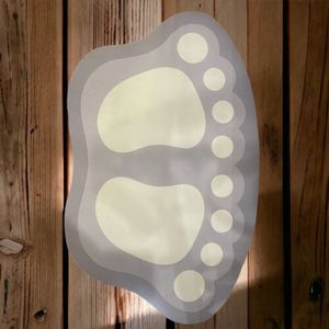 Lussuoso 21x28 pollici bagno tappeto ovale PVC gomma poliestere microfibra peluche tappetini da bagno antiscivolo caratteristiche assorbenti per uso domestico - Product Image 1