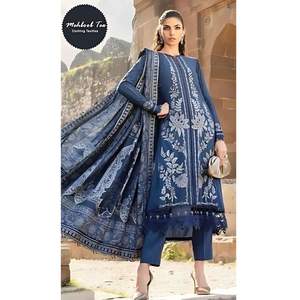 ชุดสلوارกะมีซผ้าฝ้ายสไตล์โมเดิร์นทันสมัยจากปากีสถาน ผ้าชีฟอง ผ้าคลุมไหล่ แห้งเร็ว มีสินค้าพร้อมส่ง ขายส่ง ราคาถูก เหมาะสำหรับงานปาร์ตี้ ฤดูร้อน ฤดูหนาว - Product Image 1