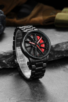 Montre à mouvement à quartz avec roue tournante 3D originale, étanche, modèle gyroscopique pour homme, rotation à 360° pour Dodge Vipper Voodoo