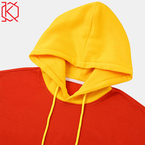 Sweat à capuche d'hiver avec cordon de serrage, poche kangourou, broderie graphique, tie-dye, colorblock, logo imprimé, coton, capuche réglable, trous pour les pouces - Product Image 3
