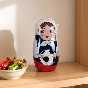 Scatola di latta d'imballaggio decorativa di forma speciale di <span class=keywords><strong>Matryoshka</strong></span> della caramella di Logo su ordinazione del Odm dell'oem - Product Image 2