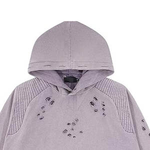 Sweats à capuche décontractés pour hommes 2025 personnalisé accepter Logo personnalisé sweat à capuche en détresse personnalisé - Product Image 3