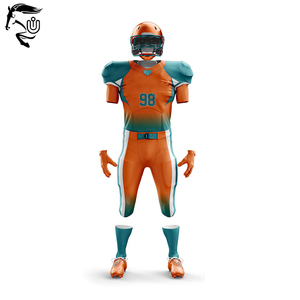 2025 camisetas de fútbol americano de poliéster personalizadas, conjuntos de uniformes al por mayor de alta calidad, mangas cortas, transpirables, características de talla grande - Product Image 5