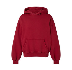 Sweat à capuche unisexe en molleton éponge sans cordon de serrage avec poche kangourou - Product Image 6