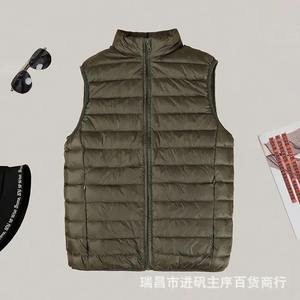 เสื้อกั๊กคอตตอนคอปกตั้งอเนกประสงค์สำหรับฤดูหนาว, เสื้อกั๊กแขนกุดคอตตอนสำหรับผู้ชาย - Product Image 5