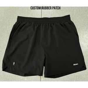 Ropa deportiva de secado rápido para correr de cintura media, pantalones cortos de carrera reciclados transpirables para rendimiento, natación y correr, patrón sólido - Product Image 4