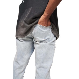 Vente en gros de t-shirt surdimensionné personnalisé pour hommes 100% coton délavé à l'acide style vintage streetwear avec sérigraphie personnalisée - Product Image 3