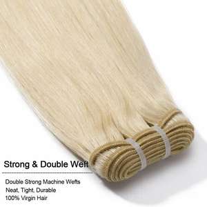 Extensions de cheveux blonds Extensions de cheveux humains blonds 100% Extensions de cheveux blonds humains - Product Image 5