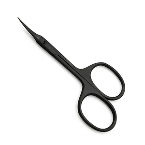 Ciseaux de beauté faits à la main KOUNAIN 10 cm, en acier inoxydable courbé, pour droitiers, durables, pour le soin des ongles, des cuticules et des poils du visage - Product Image 1