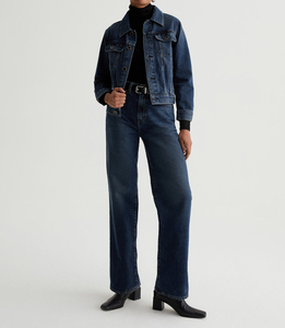 Haute qualité personnalisé femmes 100% coton Denim veste respirant mince col rabattu pour printemps automne Hip-Hop Style OEM - Product Image 3