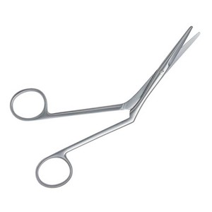 MEDIHEAL SURGICAL MSC-H-2407 Surgical Stainless Steel Nasal Scissor One Toothed Cutting <b>Edge</b> 18.5 cm ENT Application - Product Image 5