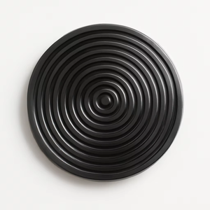 NOUVEL ARRIVÉ Dessous de verre en spirale noire et anneaux bruns Design pour usine directe Stylish Home Premium METAL sous-verres à vendre - Product Image 1