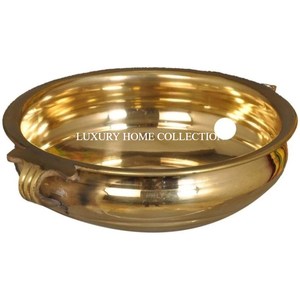 High Quality Gold Polished Brass Urli Attractive Floral Design for Luxury Tableware <b>Top</b> Selling Indoor Use - Product Image 1