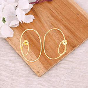 Jaune Or Plaqué Laiton À La Main Designer Boucle D'oreille Boho Bijoux Cadeau Pour Sa Déclaration Bijoux Cadeaux D'anniversaire Boucles D'oreilles - Product Image 5
