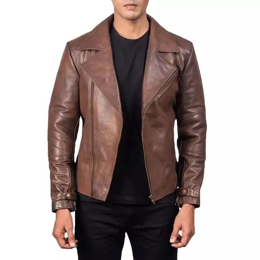 Chaqueta con cremallera para hombre, abrigo de talla grande 5XL, chaqueta de motorista con cuello levantado, chaquetas y abrigos de bombardero, primavera y otoño