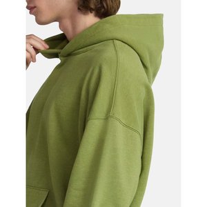 Sweat-shirt à capuche en polaire surdimensionné pour hommes avec poches Automne Hiver Casual Solid Color Pullover - Product Image 3