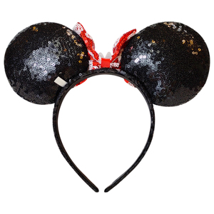 Diademas de Lentejuelas Personalizables OEM/ODM de Mickey y Minnie Mouse con Lazo de Puntos, Precio Directo de Fábrica - Product Image 3