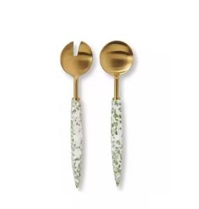 Servidor de ensalada de lujo moderno para restaurante de hotel en casa o juego de ensalada de cubiertos de uso de regalo a precio económico - Product Image 2