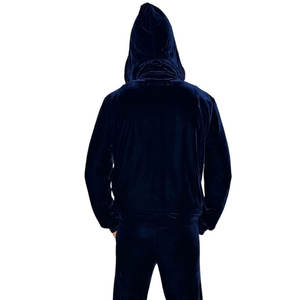 Ensemble décontracté unisexe en velours élastique 2 pièces, sweat-shirt à capuche et pantalon cargo, jogging 100% coton, survêtement pour homme - Product Image 2