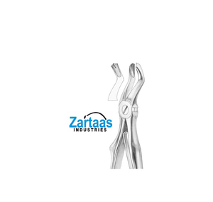 Forceps d'extraction dentaire en acier inoxydable de haute qualité KLEIN molaires supérieures fig 220 Instruments dentaires - Product Image 3