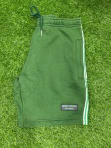 High-Waist <b>Short</b> Knitted Quality Cotton <b>Fleece</b> Soft Comfortable Anti-Wrinkle Breathable Waterproof Plain Dyed Drawstring Closure - Product Image 5