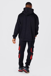 Sweat à capuche personnalisable, coupe ample et décontractée, couleur unie, vierge, 100% coton molletonné, hiver, style cargo - Product Image 5
