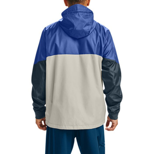 Custom Logo 2026 Autumn Hooded Windbreaker Jacket for Men 100% Cotton Standard <b>Canvas</b> Sports Fashion with Stand Collar - Product Image 2