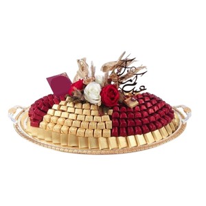 Plateau à chocolat de luxe Présentoir à bonbons et desserts de qualité supérieure Plateau à chocolat élégant pour mariage et occasions spéciales Meilleur prix - Product Image 3