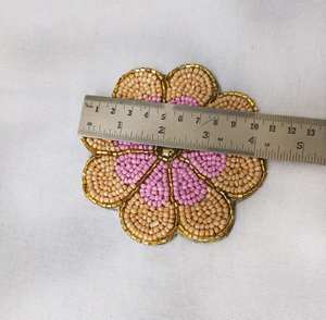 Handmade Beaded <b>Coasters</b> - Boho <b>Drink</b> <b>Coasters</b> with Polyester Backing (4x4 Inch) - Product Image 2