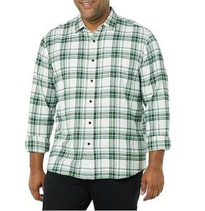 Vente en gros de chemise en flanelle d'hiver personnalisée de haute qualité pour hommes sérigraphie à manches longues chemise en flanelle à carreaux en laine surdimensionnée respirante - Product Image 3