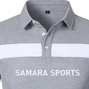 Chemises polo d'affaires formelles de haute qualité pour hommes en coton et polyester de couleur unie à manches courtes OEM personnalisé - Product Image 5