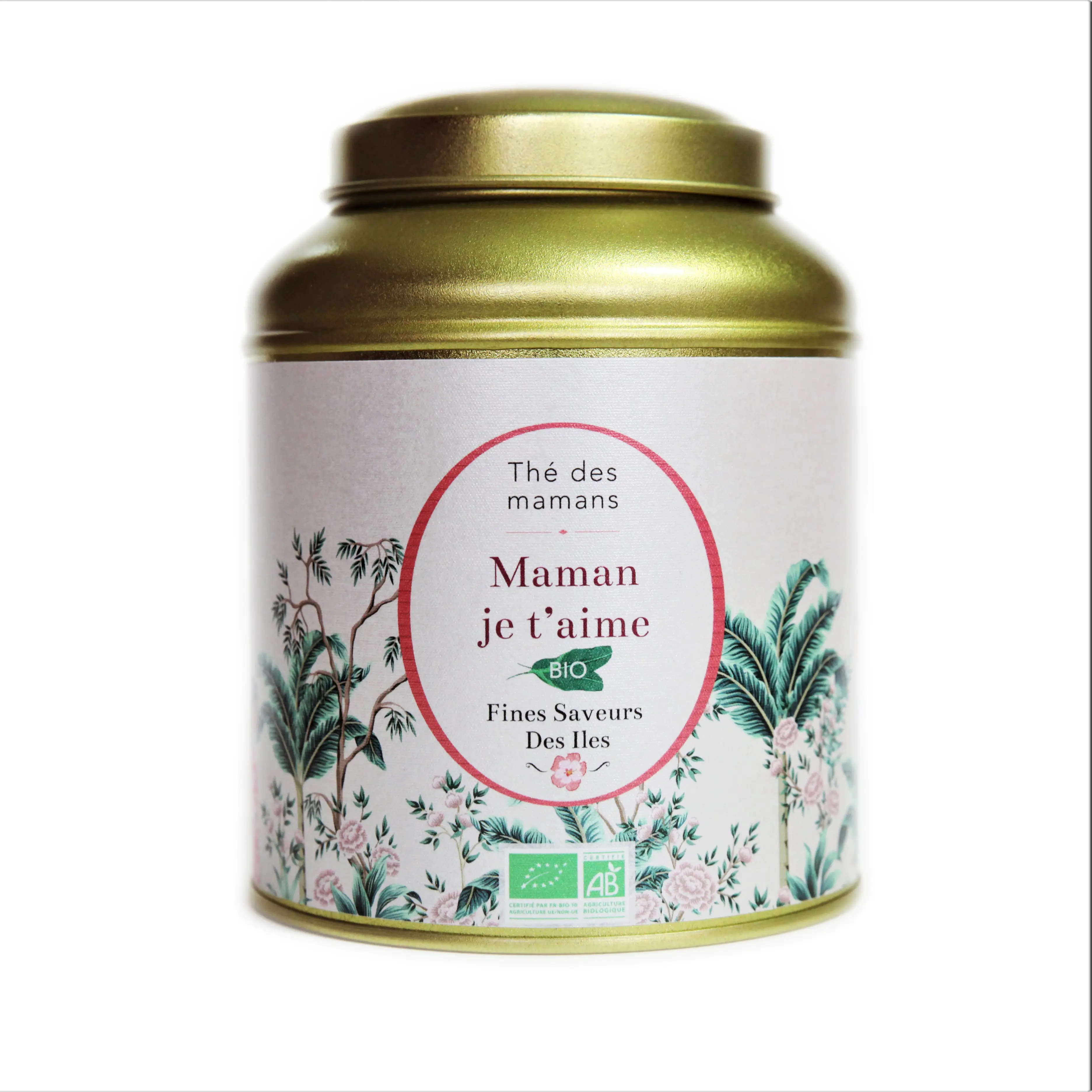 FINES SAVEURS DES ILES MORGEN GRÜNER EXOTISCHER TEE LOVELY EXOTIC MOMS TEE ICH LIEBE DICH MOM BIO 100G