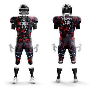 ชุดเสื้อฟุตบอลอเมริกันของเด็กผู้ชายชุดเครื่องแบบแขนสั้นระบายอากาศโลโก้ออกแบบได้ตามต้องการ - Product Image 1