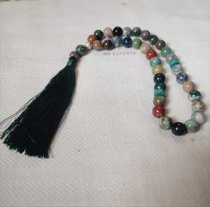 Venta al por mayor estilo Ángel Tasbih cuentas naturales accesorios de oración turquesa Rosario oraciones cuentas ecológicas - Product Image 5